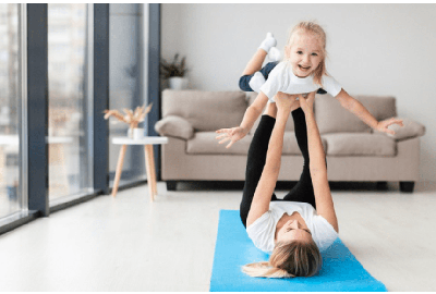 Cómo hacer ejercicio con niños desde casa