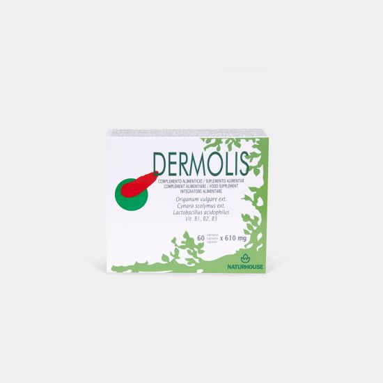 Cápsulas para el acné con levadura de cerveza y orégano - Dermolis