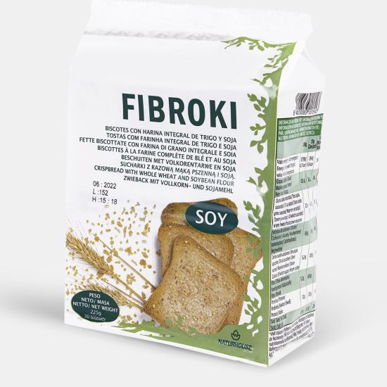 Pan tostado de soja - Biscotes Fibroki