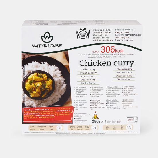 Pollo al curry con arroz