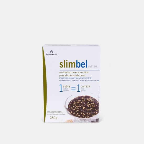 Natillas de chocolate con crocanti sin huevo - Slimbel