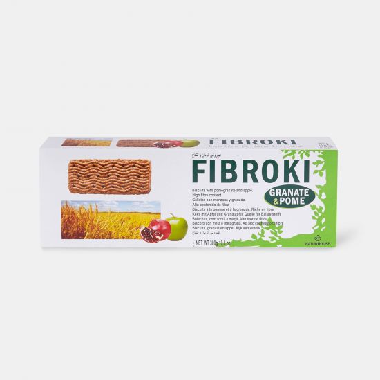Galletas saludables de manzana y granada - Fibroki